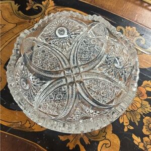 Antique Imperial Glass Company NUCUT pressed glass bowl 4”x1.75”